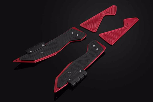 バイカーズ BIKERS フットプレート 左右セット RED BLK NMAX 16-20 カタログ品番：BK-Y0226-RED-BLK メーカー品番：Y0226-RED-BLK
