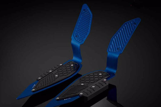 バイカーズ BIKERS フットプレート 左右セット BLU BLK XMAX 18-20 カタログ品番：BK-Y0316-BLU-BLK メーカー品番：Y0316-BLU-BLK