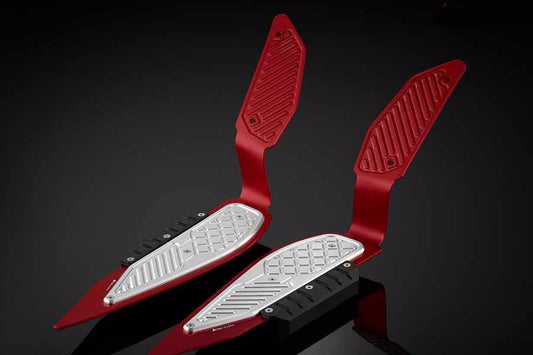 バイカーズ BIKERS フットプレート 左右セット RED SLV XMAX 18-20 カタログ品番：BK-Y0316-RED-SLV メーカー品番：Y0316-RED-SLV