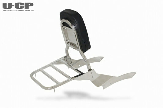 ウチカスタムパーツ U-CP ステンレス Rキャリア付バックレストセット DragStar400 カタログ品番：P099-6355 メーカー品番：SUSBRDS4