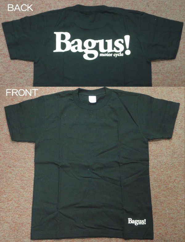BAGUS!MOTORCYCLE バグース オリジナルTシャツ BLK ＃XXL カタログ品番：P100-4143 メーカー品番：BG-W001K-XXL