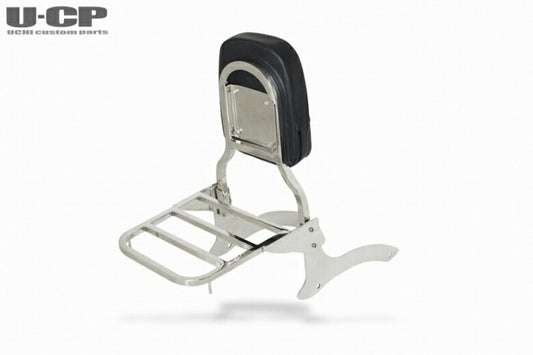 ウチカスタムパーツ U-CP ステンレス Rキャリア付バックレストセット DragStar250 カタログ品番：P101-0243 メーカー品番：SUSBRDS25