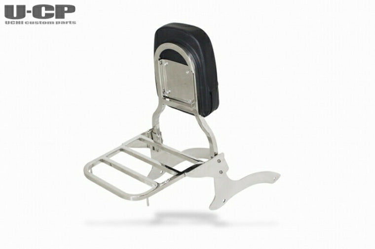 ウチカスタムパーツ U-CP ステンレス Rキャリア付バックレストセット DragStar250 カタログ品番：P101-0243 メーカー品番：SUSBRDS25