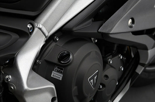 アエラ｜オイルフィラーキャップ BLK トライアンフ ラージタイプ｜AE-71005-BK