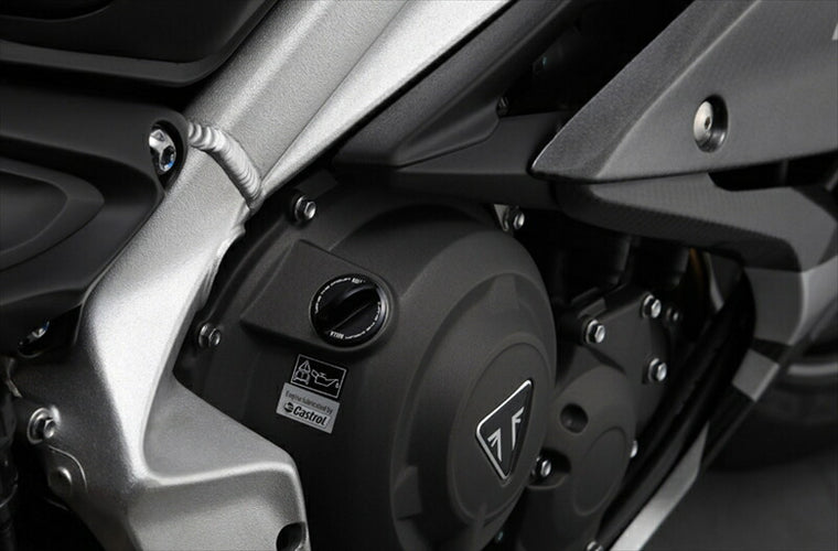 アエラ｜オイルフィラーキャップ BLK トライアンフ ラージタイプ｜AE-71005-BK