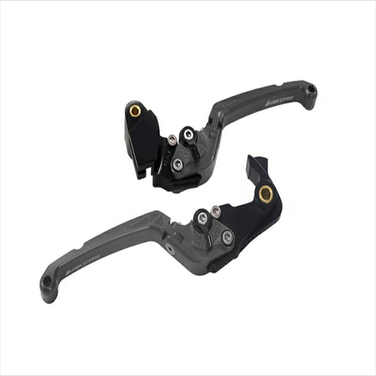 バイカーズ｜可倒式レバーセット フラット グレー Z900RS 18-21 Z1000 17-21 Ninja1000 17-19｜K0512-GRY