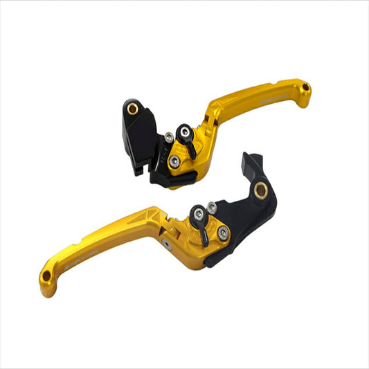 バイカーズ｜可倒式レバーセット フラット L.GLD Z900RS 18-21 Z1000 17-21 Ninja1000 17-19｜K0512-LGD