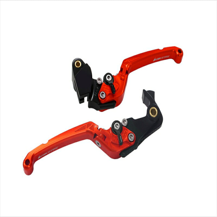 バイカーズ｜可倒式レバーセット フラット オレンジ Z900RS 18-21 Z1000 17-21 Ninja1000 17-19｜K0512-ORG