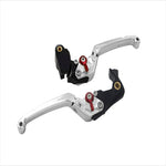 バイカーズ｜可倒式レバーセット フラット シルバー Z900RS 18-21 Z1000 17-21 Ninja1000 17-19｜K0512-SLV