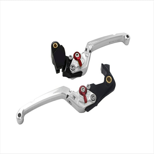 バイカーズ｜可倒式レバーセット フラット シルバー Z900RS 18-21 Z1000 17-21 Ninja1000 17-19｜K0512-SLV