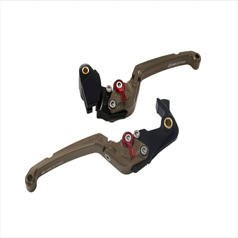 バイカーズ｜可倒式レバーセット フラット チタン Z900RS 18-21 Z1000 17-21 Ninja1000 17-19｜K0512-TIN