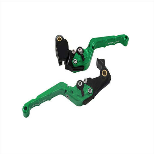 バイカーズ｜可倒式レバーセット カーブ グリーン Z900RS 18-21 Z1000 17-21 Ninja1000 17-19｜K0514-GRN