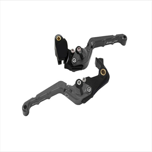 バイカーズ｜可倒式レバーセット カーブ グレー Z900RS 18-21 Z1000 17-21 Ninja1000 17-19｜K0514-GRY