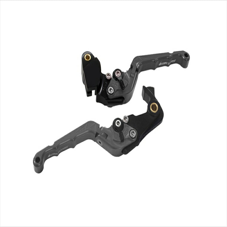バイカーズ｜可倒式レバーセット カーブ グレー Z900RS 18-21 Z1000 17-21 Ninja1000 17-19｜K0514-GRY