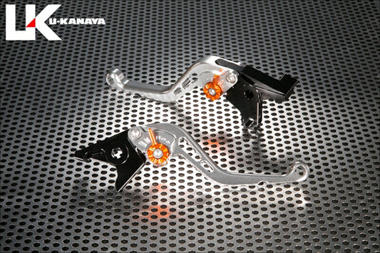 ユーカナヤ｜レバーセット STD/ショート SV/BK Z900 17-21｜KA075-086-0203