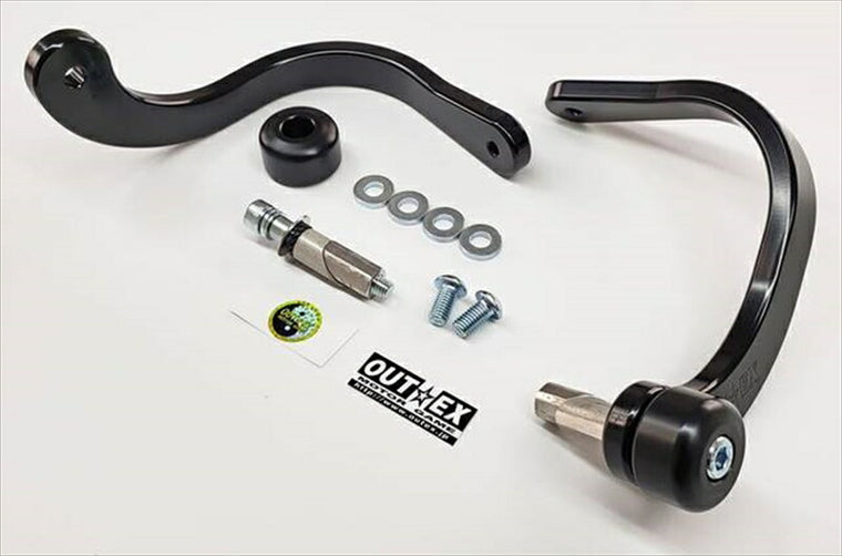 アウテックス｜振動吸収レバーガード ブラック 削り出しワンピース板厚10mm 22.5mm用｜VALG-Z10-21-BLACK