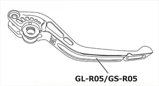ユーカナヤ｜ブレーキレバー補修パーツ GPタイプ/ショート ORG｜GS-R05OR