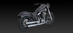 マフラー  バンスアンドハインズ VanceHines TwinSlash PCX 3in Slip-on ツインスラッシュ 3インチ スリップオン クローム マフラー SOFTAIL 07-17 16341 4550255802714 取寄品