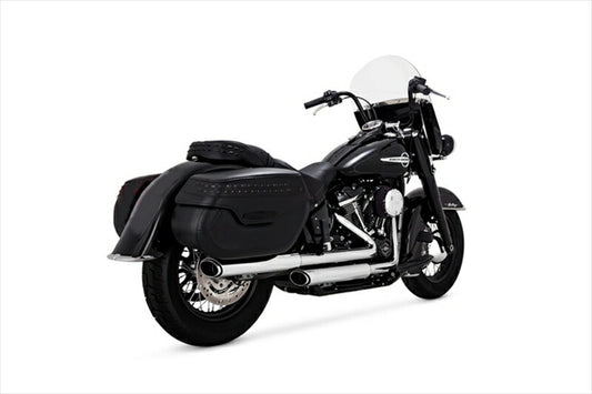 マフラー  バンスアンドハインズ VanceHines TwinSlash PCX 3in S O ツインスラッシュ 3インチ スリップオン クローム マフラー SOFTAIL FLHC(S) FLDE 18-22 16379 4550255802752 取寄品