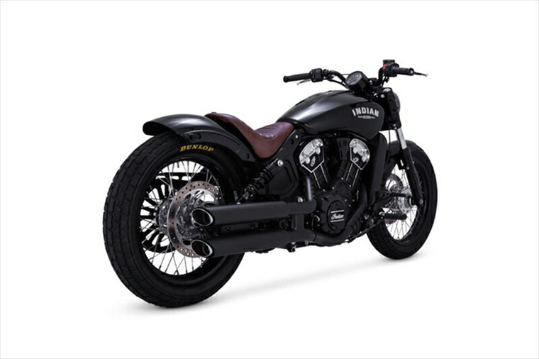 マフラー  バンスアンドハインズ VanceHines TwinSlash PCX 3in Slip-on ツインスラッシュ 3インチ スリップオン ブラック マフラー INDIAN SCOUT BOBBER 15-21 48323 4550255802868 取寄品