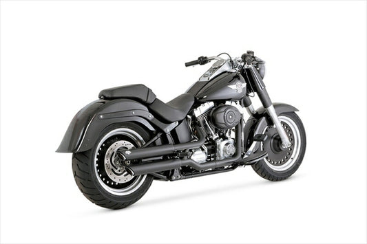マフラー  バンスアンドハインズ VanceHines TwinSlash PCX ツインスラッシュ 3インチ スリップオン ブラック マフラー ソフテイル 07-17  4550255863098 取寄品