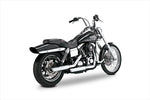 マフラー  バンスアンドハインズ TwinSlash 3in S/O ツインスラッシュ 3インチ スリップオン クローム マフラー DYNA 91-09 16838 4550255935481 取寄品