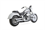マフラー  バンスアンドハインズ TwinSlash 3in S/O ツインスラッシュ 3インチ スリップオン クローム マフラー SOFTAIL 07-09 16844 4550255935504 取寄品