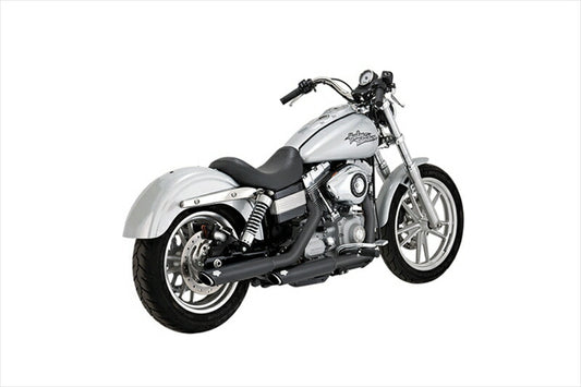 マフラー  バンスアンドハインズ TwinSlash 3in S/O ツインスラッシュ 3インチ スリップオン ブラック マフラー DYNA 91-09 46838 4550255935511 取寄品