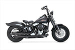 マフラー  バンスアンドハインズ TwinSlash 3in S/O ツインスラッシュ 3インチ スリップオン ブラック マフラー SOFTAIL 07-09 46842 4550255935528 取寄品