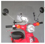 AF-ASAHI アサヒフウボウ/旭風防 ウインドシールド ショートバイザー リトルカブ(C50 AA01) カタログ品番：P061-7444 メーカー品番：LC-08