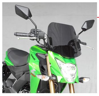 AF-ASAHI アサヒフウボウ/旭風防 ミドルスクリーン Z125PRO カタログ品番：P072-5116 メーカー品番：KZ-03