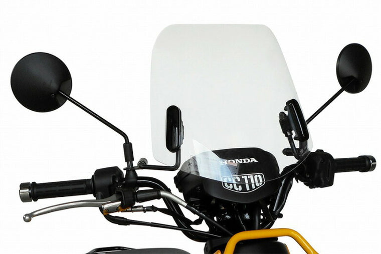 AF-ASAHI アサヒフウボウ/旭風防 ミドルスクリーン クリア CROSSCUB110 2BJ-JA45 カタログ品番：P089-6431 メーカー品番：CUB-08-C