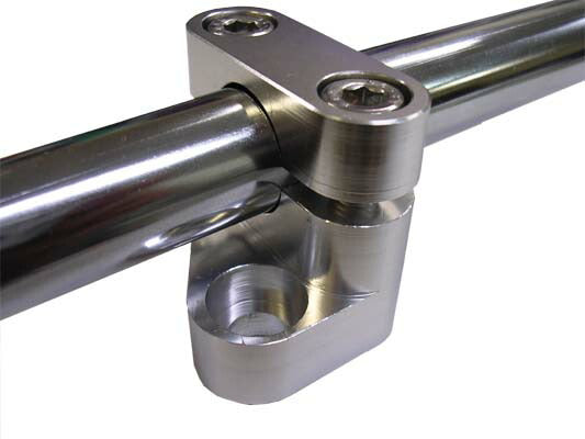 アルキャンハンズ ハンドルクランプ／シルバー モンキー6V／12V