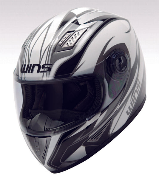 バイク用品 ヘルメット ヘルメット　ウインズ WINS A-FORCE GT ホワイトxシルバーライン ブラックインナー L　4560385765261 4560385765261　取寄品