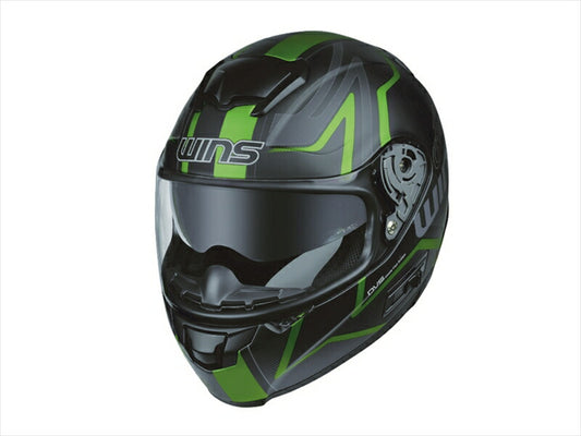 ヘルメット  ウインズ WINS FF-COMFORT GT-Z マットブラック×グリーン L 4560385765865 4560385765865 取寄品