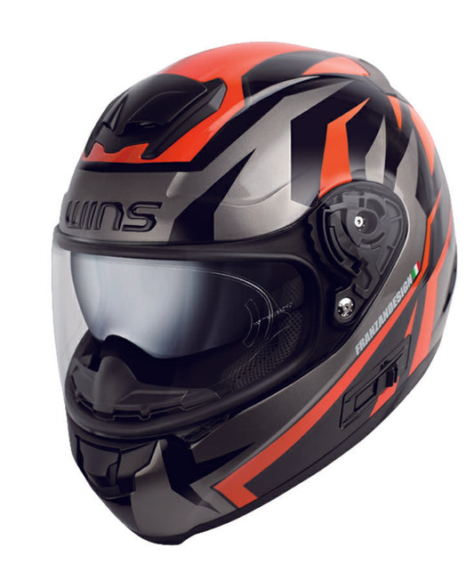 バイク用品 ヘルメット ヘルメット　ウインズ WINS FF-COMFORT TANATOS ブラックxオレンジ L　4560385766824 4560385766824　取寄品　楽天スーパーセール