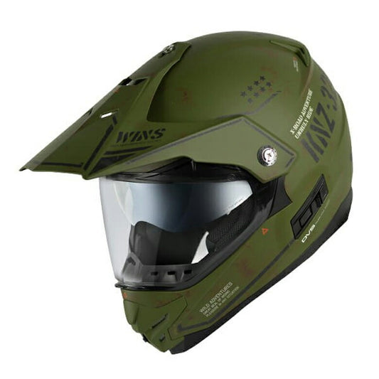 バイク用品 ヘルメット ヘルメット　ウインズ WINS X-ROAD Combat マットアーミーグリーン×ブラック L　4560385768163 4560385768163　取寄品