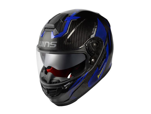 バイク用品 ヘルメット ヘルメット　ウインズ WINS A-FORCE RS FLASH カーボン×アルマイトブルー ＃M-Slim　4560385768378 4560385768378　取寄品