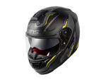 バイク用品 ヘルメット ヘルメット　ウインズ WINS A-FORCE RS FLASH マットカーボン×ネオンイエロー ＃M-Slim　4560385768415 4560385768415　取寄品