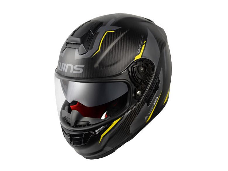 バイク用品 ヘルメット ヘルメット　ウインズ WINS A-FORCE RS FLASH マットカーボン×ネオンイエロー ＃M-Slim　4560385768415 4560385768415　取寄品
