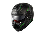 バイク用品 ヘルメット ヘルメット　ウインズ WINS A-FORCE RS FLASH マットカーボン×ネオングリーン ＃M-Slim　4560385768453 4560385768453　取寄品