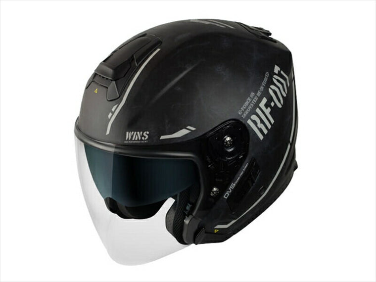 ヘルメット  ウインズ WINS G-FORCE SS JET STEALTH TYPE-C 08.ブラック×ホワイト ＃M-Slim 4560385770371 4560385770371 取寄品