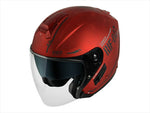 ヘルメット  ウインズ WINS G-FORCE SS JET STEALTH TYPE-C 10.アイアンレッド×ブラック ＃XL 4560385770449 4560385770449 取寄品
