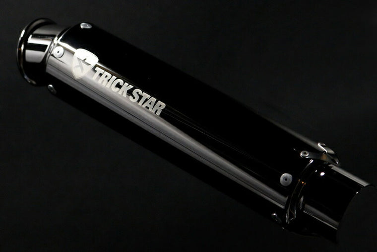 トリックスター トリックスター ショットガンサイレンサー エンブレムアリ ブラックメッキ カールエンド カタログ品番：P074-1311 メーカー品番：SBM-85300EC