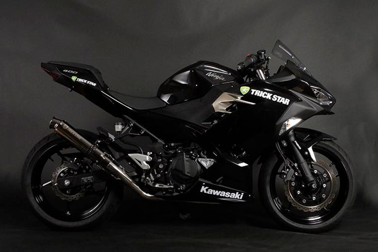 トリックスター トリックスター レーシング ショットガン ブラックメッキ Ninja250 18- カタログ品番：P091-4271 メーカー品番：RFS-015E-SBMC