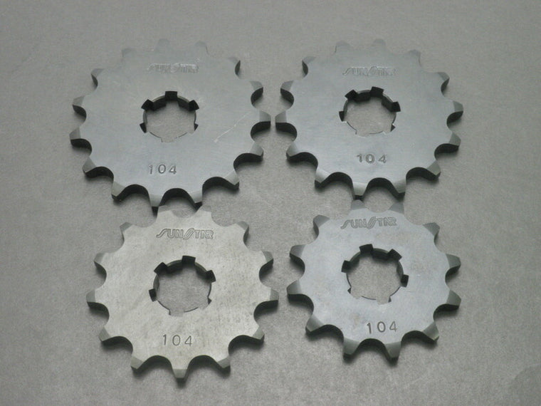 SUNSTAR サンスター フロントスプロケット 420-15T DT50 RZ50 TZM50 KX85・IIKX80・II KX65・60など カタログ品番：104-15 メーカー品番：10415