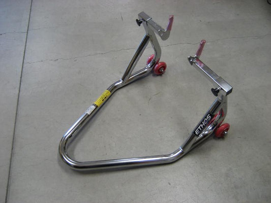 エトスデザイン ETHOS ダブルキャスターリアスタンド メッキ Vフック カタログ品番：P020-2112 メーカー品番：R77006V