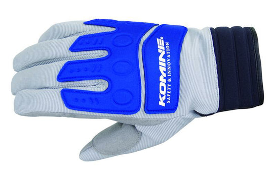 KOMINE コミネ GK-785 インストラクターWグローブ GREY BLU KOMINE ＃L カタログ品番：P063-1763 メーカー品番：06-785