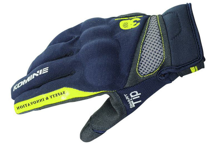 KOMINE コミネ 3D プロテクトメッシュグローブ GK-163 BLK YEL ＃XL カタログ品番：P066-6859 メーカー品番：06-163