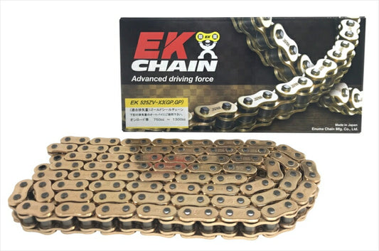 エヌマチェーン｜チェーン 525ZVX3 ゴールド 108L SLJ｜525ZV-X3(GP/GP)